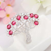 Elegant Cubic Zirconia Pin Brooch