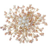 Handmade Natural White Pink Freshwater Pearl Brooch