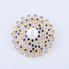 Elegant Pearl Flower Brooch