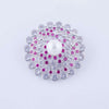 Elegant Pearl Flower Brooch