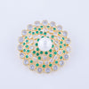 Elegant Pearl Flower Brooch