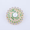 Elegant Pearl Flower Brooch