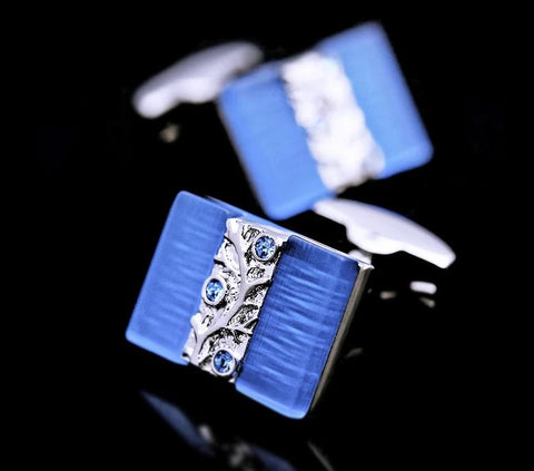 SILVER PLATED CUFFLINKS