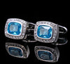 Blue Crystal Cufflinks