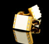 GOLD CRYSTAL CUFFLINKS
