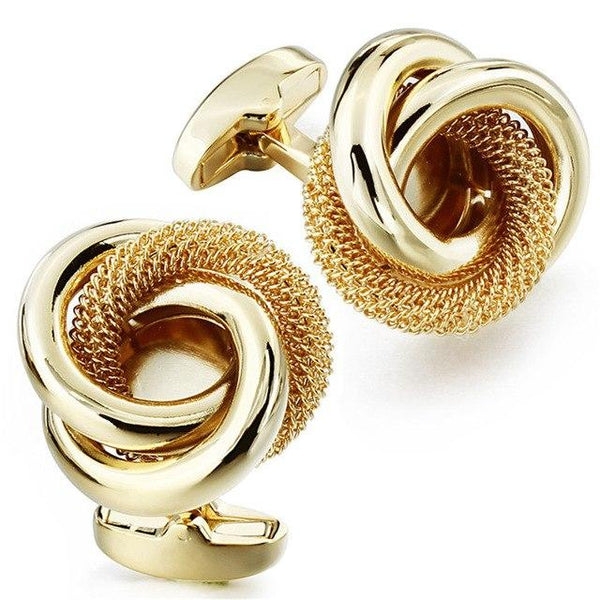 Gold Love Knot Cufflinks