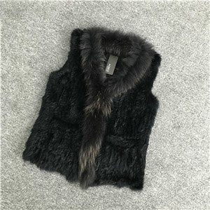 Knitted Rabbit Fur Vest