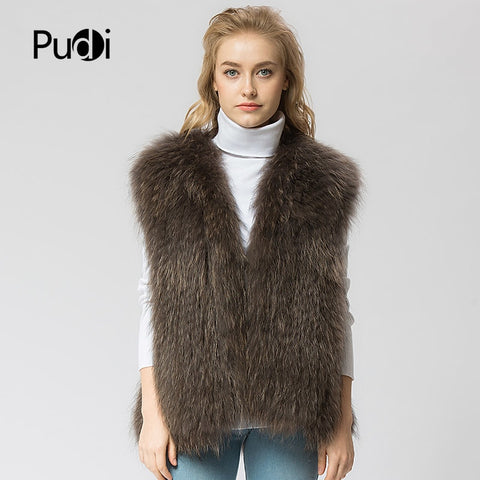 Knitted Rabbit Fur Vest