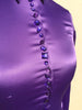 JEWELLERED LILIAC SATIN SHIRT - SINGLE CUFF