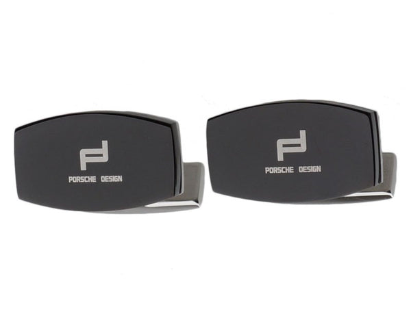Porsche design inspired silver plated cufflinks