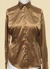 JEWELLERED CUMIN SATIN SHIRT - DOUBLE CUFF