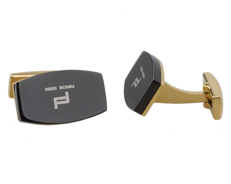 Porsche design inspired gold plated cufflinks
