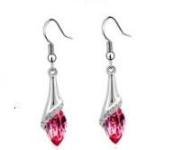 Vintage Silver Rose Crystal Jewellery Set